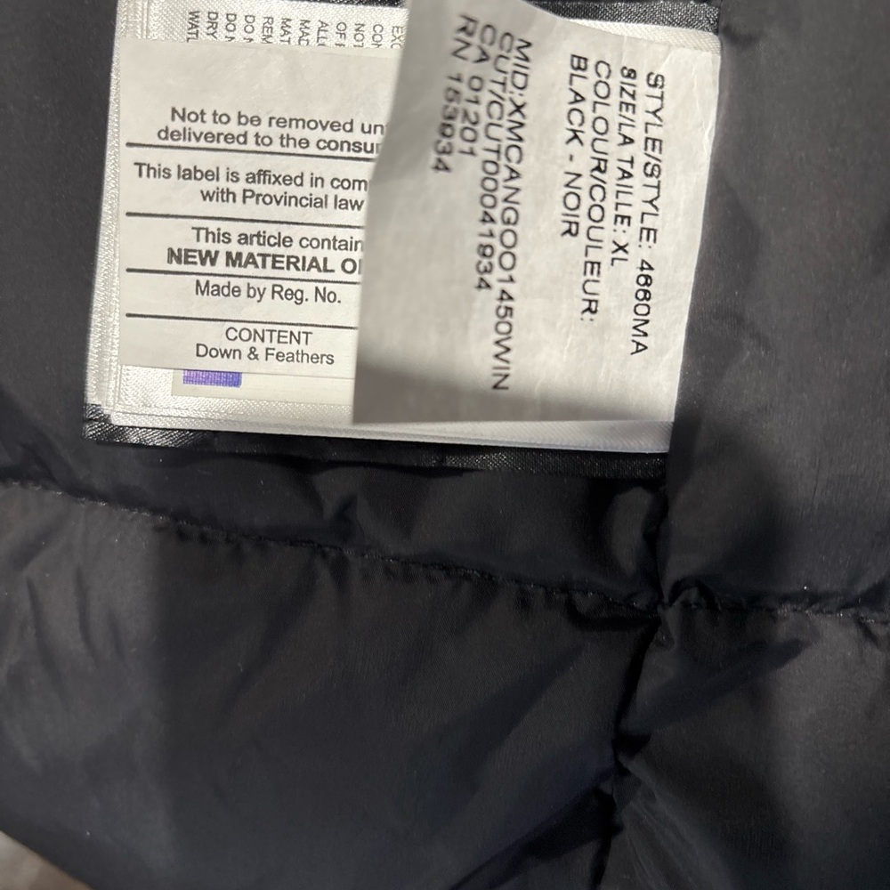 Canada Goose Black Hooded Parka with Fur Trim- Men’s - Picture 5 of 6